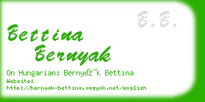 bettina bernyak business card